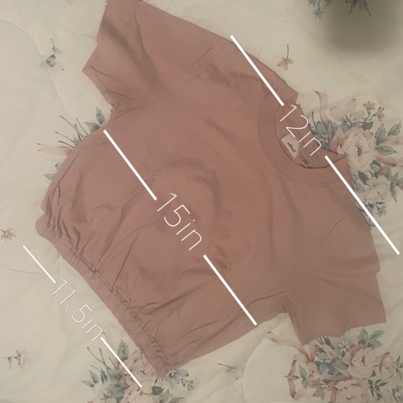 ARITZIA wilfred blush pink crop top - Picture 5 of 5